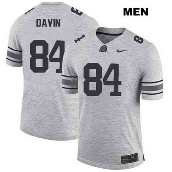 Brock Davin Ohio State Buckeyes Authentic Stitched Mens Nike  84 Gray College Football Jersey Jersey